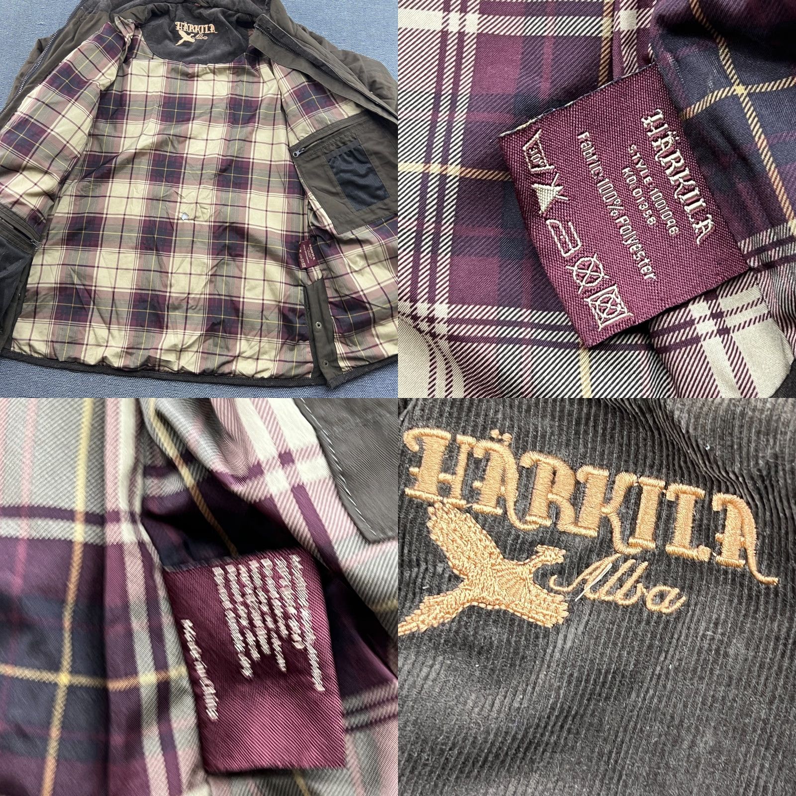 Albam Harkila Alba Womens Quilted Jacket Brown Size 44 Polyester Insulated Parka Full Zip Hooded Women Size S / US 4 / IT 40 - 8 Thumbnail