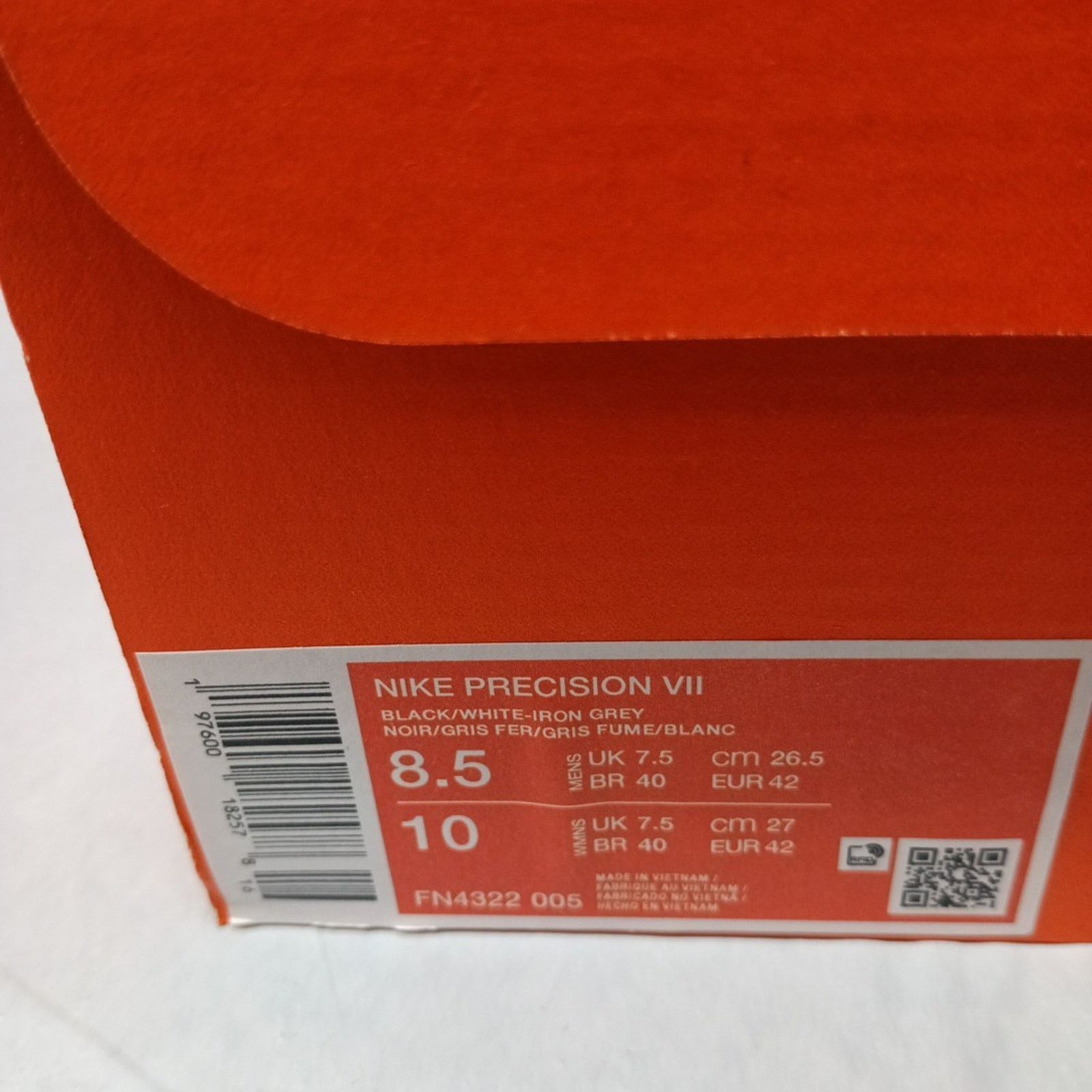 Nike Men's Nike Precision VII Basketball Sneakers Size 8.5 Black Size US 8.5 / EU 41-42 - 8 Thumbnail