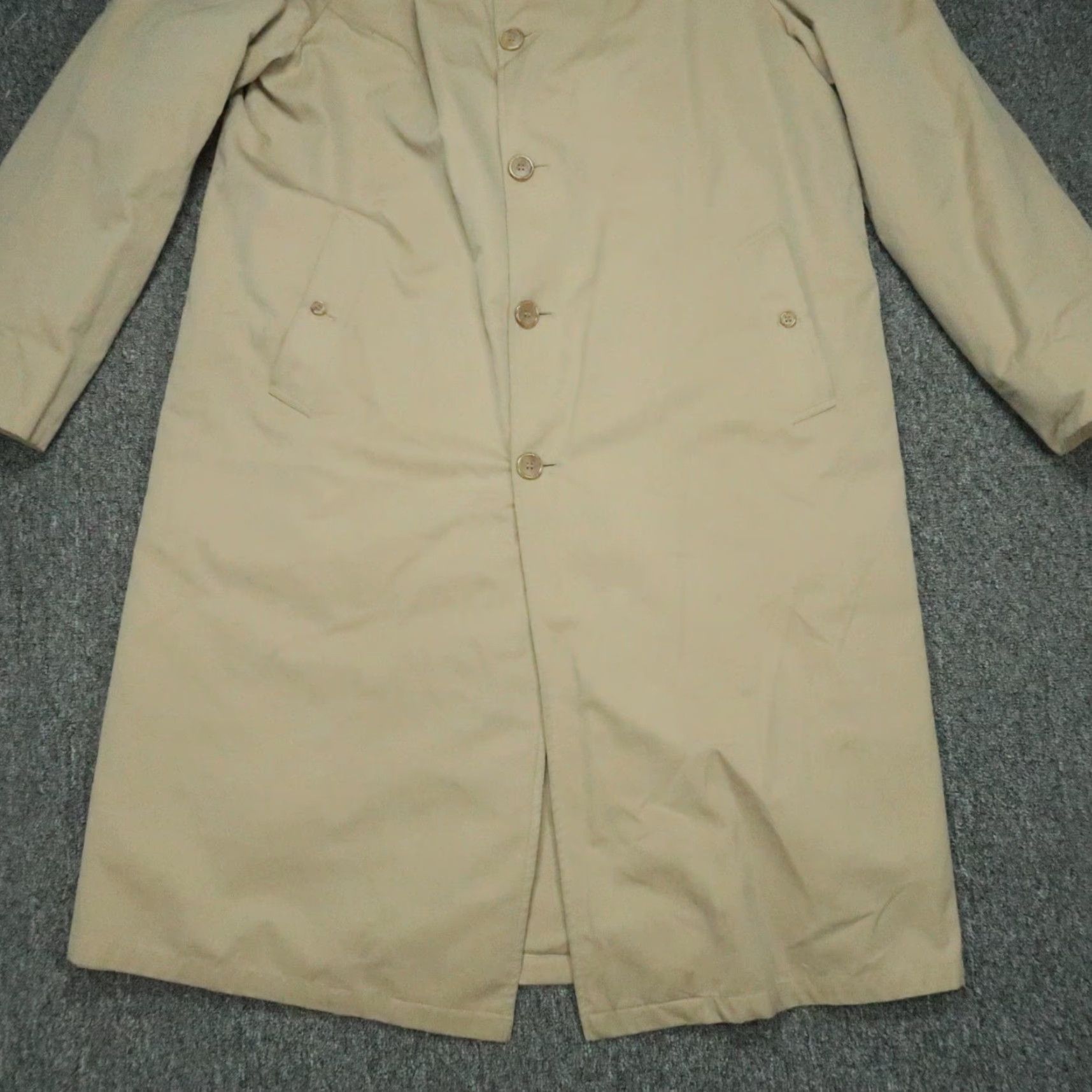 Brooks Brothers Brooks Brothers Jacket Mens XL Tan Long Trench Traveler Lined VTG Brown Solid Button Coat Size US XL / EU 56 / 4 - 2 Thumbnail