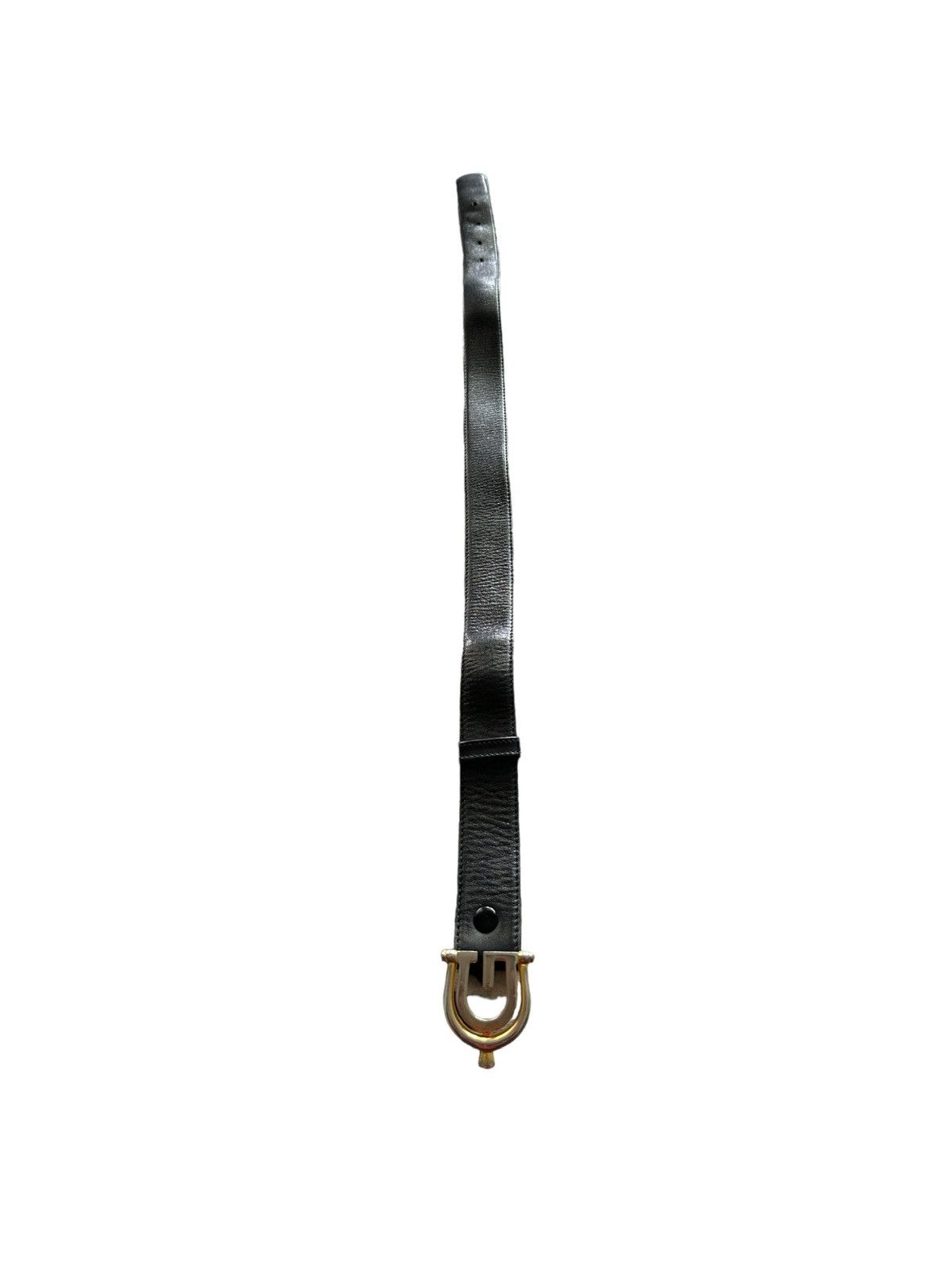 Gucci 90’s Vintage Gucci G logo leather belt Size ONE SIZE - 8 Thumbnail