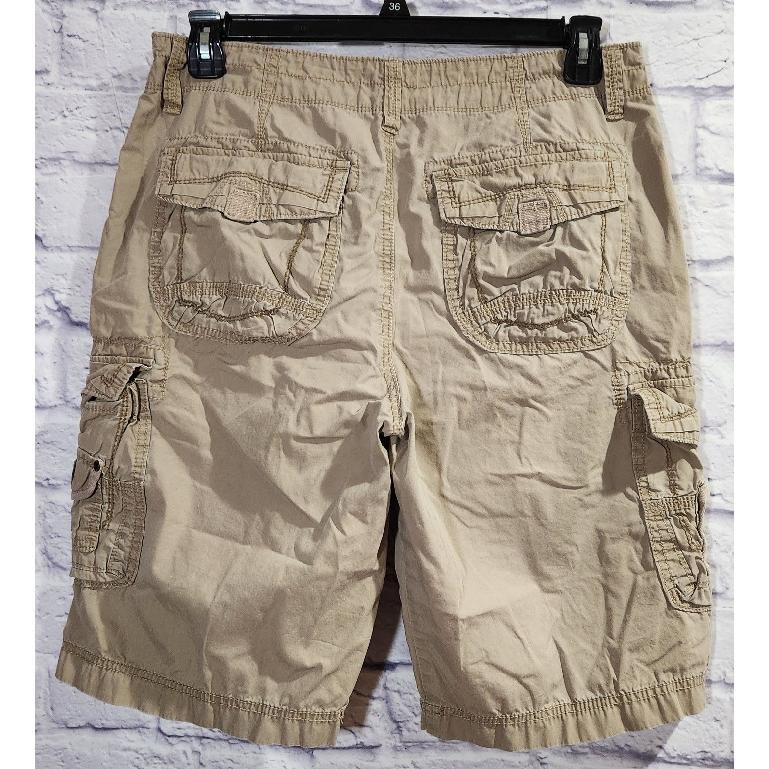 UNIONBAY UnionBay Tan Cargo Men's Shorts 32 Lightweight Side Pockets Size US 32 / EU 48 - 3 Thumbnail