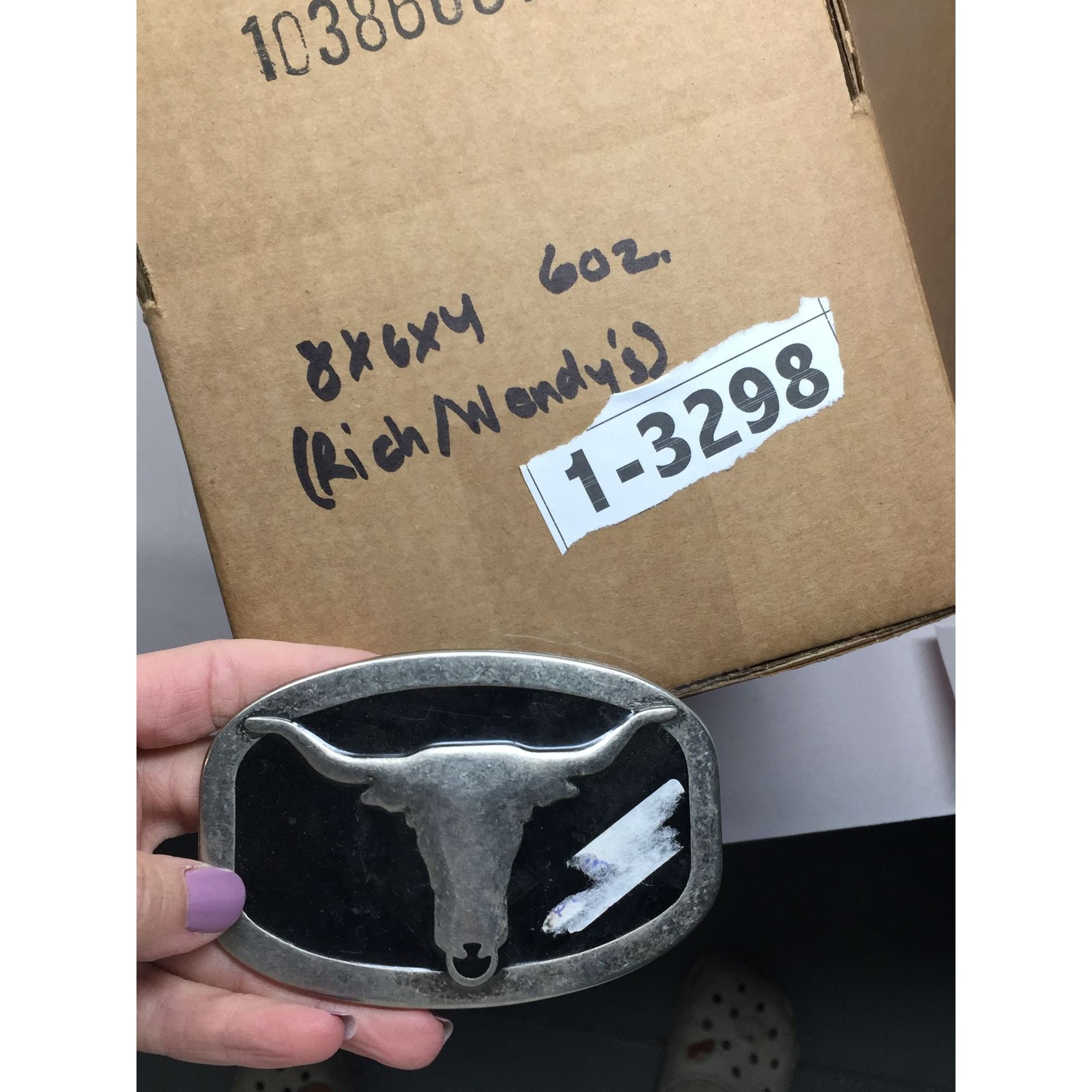 Other Mens Texas Longhorn Metal Belt Buckle - Silver/Black Size ONE SIZE - 3 Thumbnail