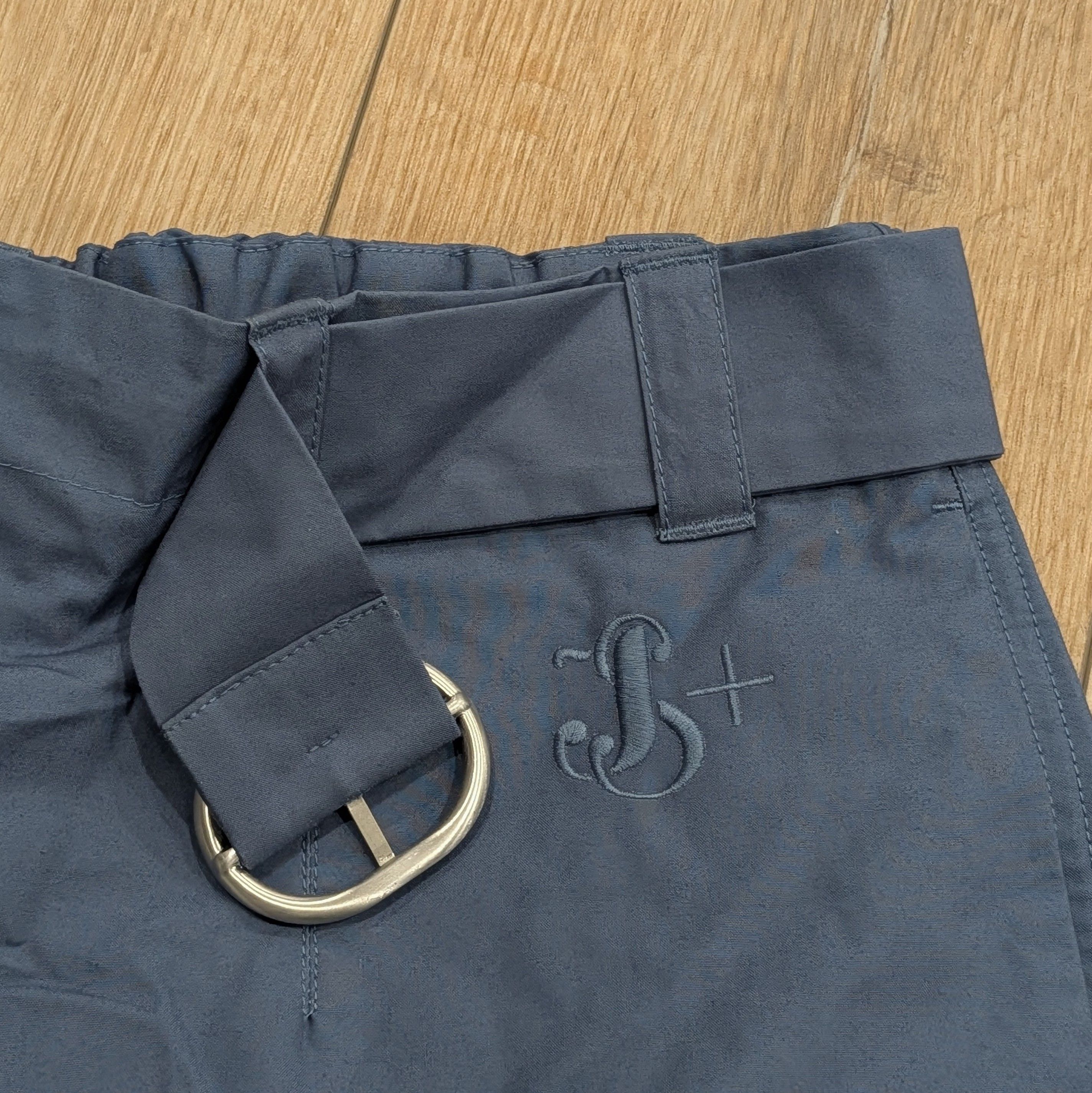 Jil Sander JIL SANDER Belted Cargo Trouser Shorts French Blue 50 US 34 Size US 34 / EU 50 - 2 Thumbnail