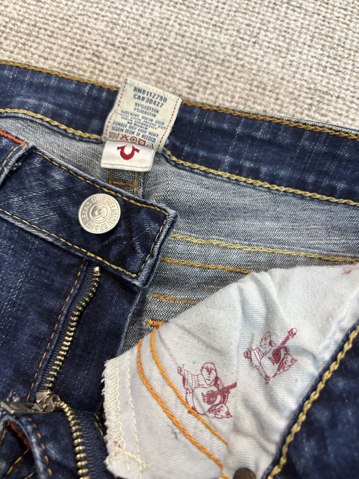 True Religion Y2K Distressed True Religion Flare Bootcut Denim Jeans Size 31" - 5 Thumbnail