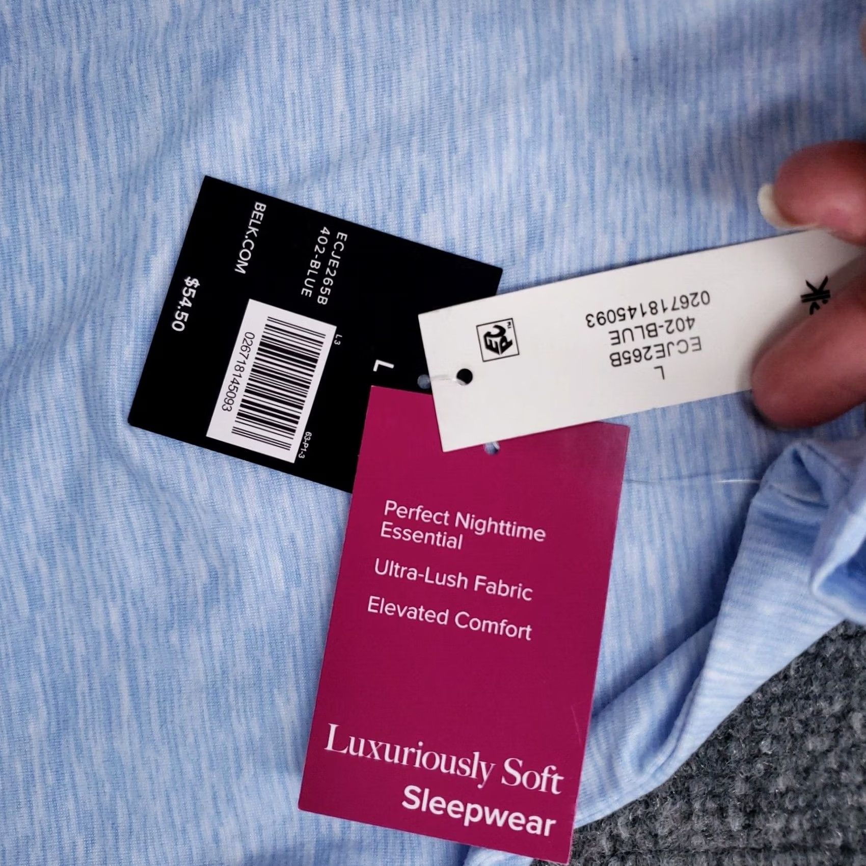 Vintage Kim Rogers Shirt Womens L Blue Sleepshirt Basic Luxuriously Soft Sleepwear NEW Size L / US 10 / IT 46 - 5 Thumbnail