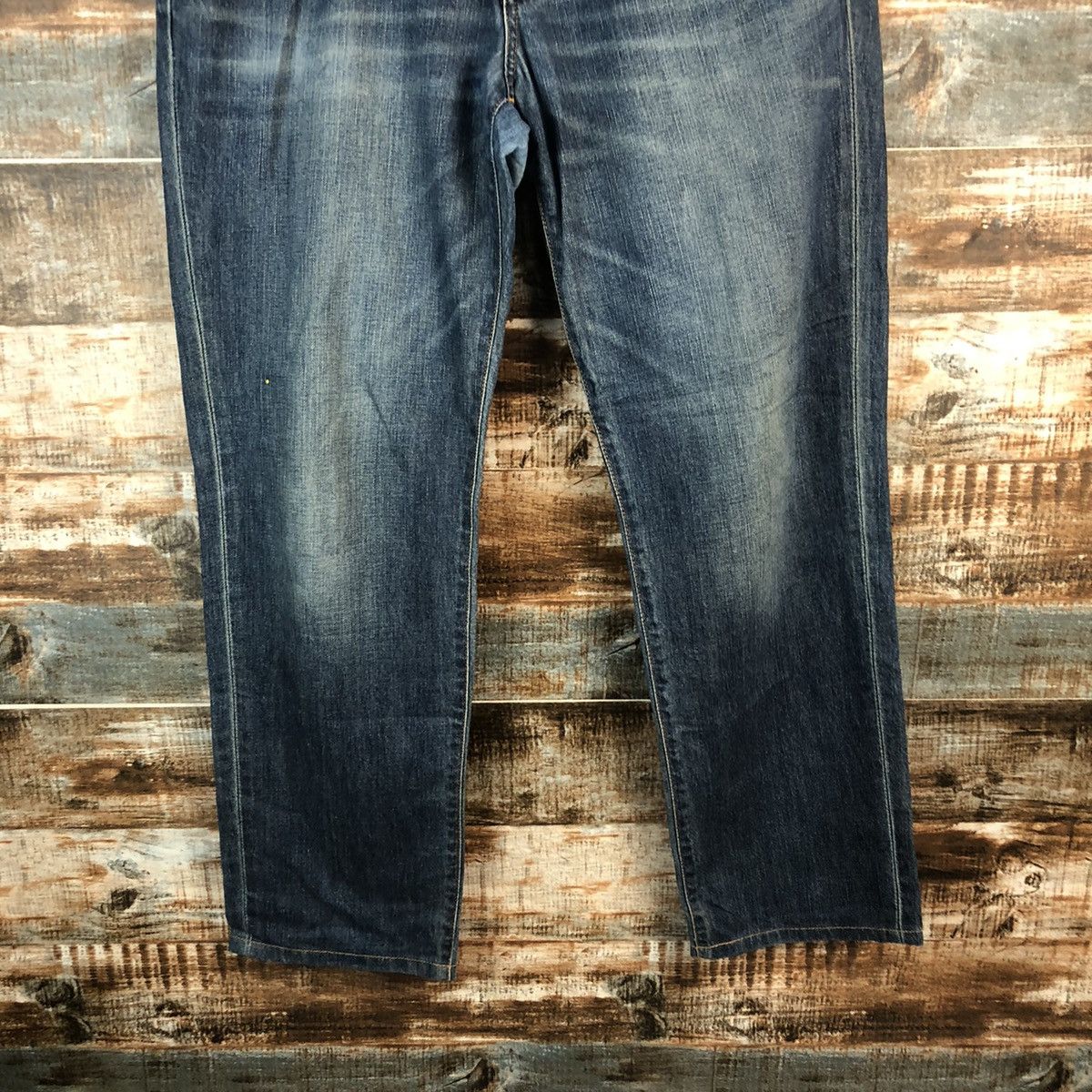 Edwin Edwin japan vintage faded Blue ripped Denim Pants #A1404 Size US 36 / EU 52 - 6 Thumbnail