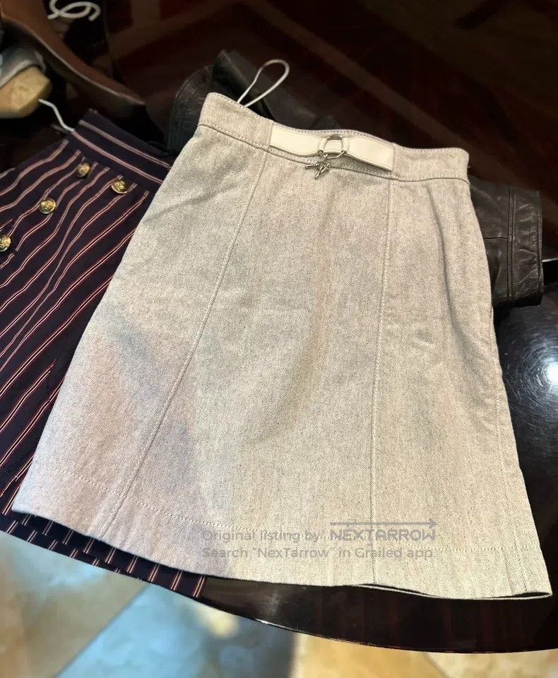 Hermes Hermes Skirt, light gray Size 42" / US 20 - 1 Thumbnail