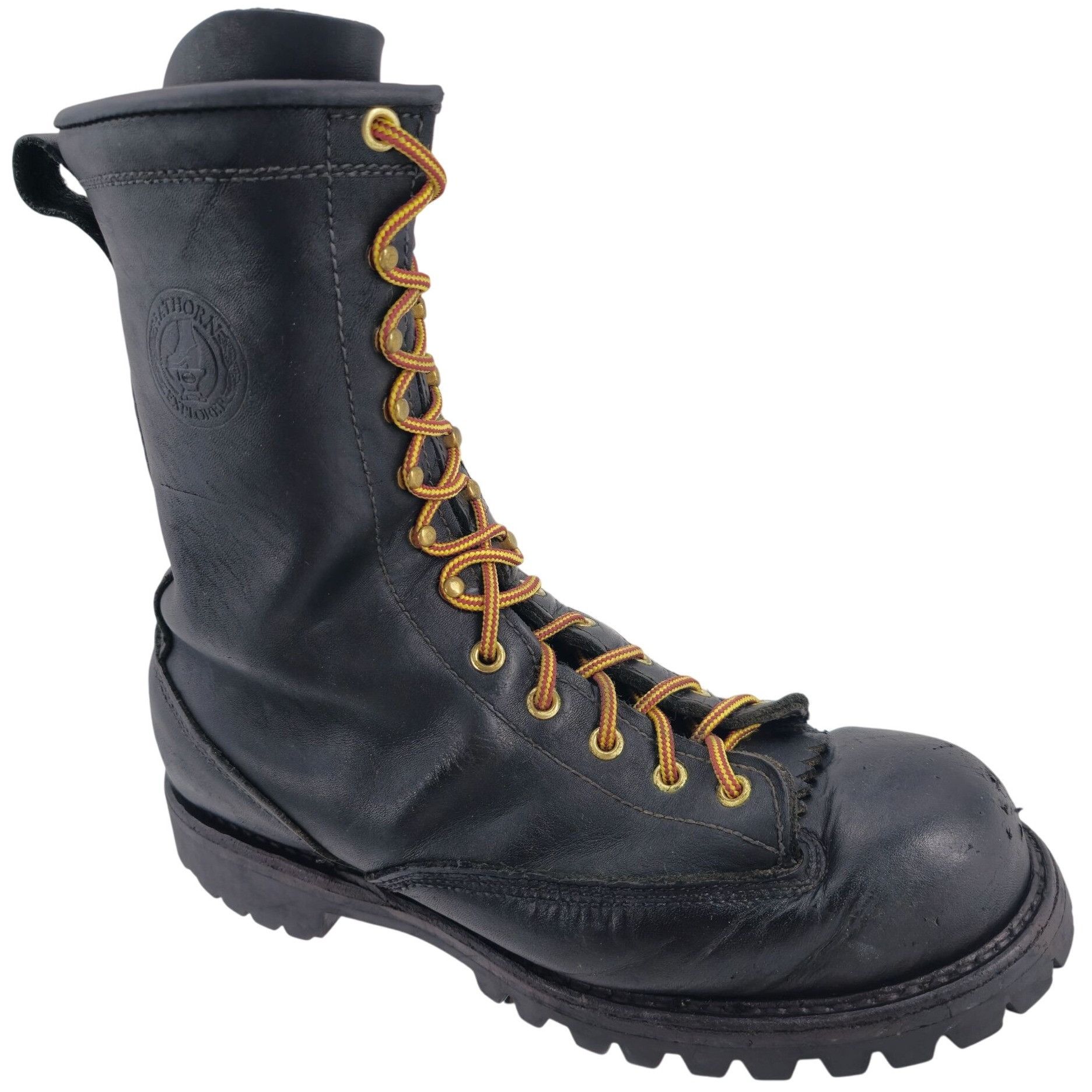White's Hathorn Boots Men 10.5 Black Leather Work Boots USA
