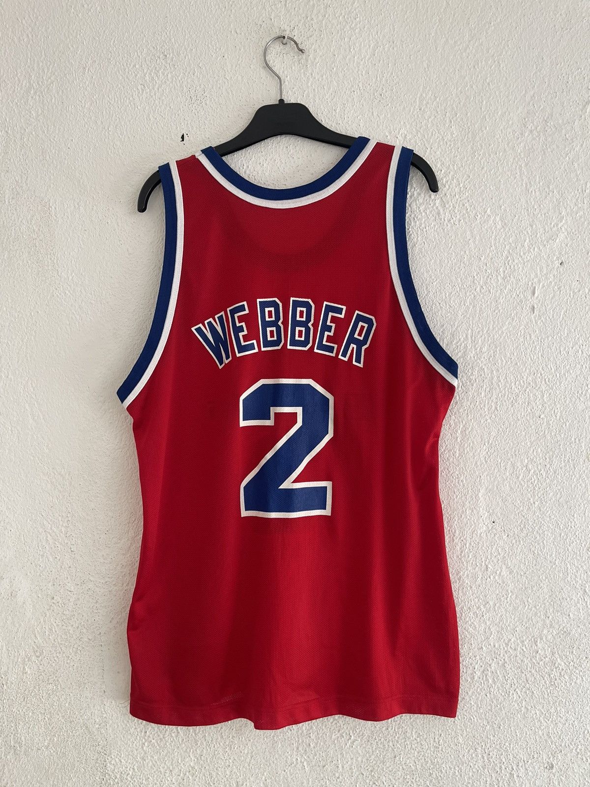 Champion × NBA Vintage Champion Chris Webber NBA Bullets Jersey Size US L / EU 52-54 / 3 - 2 Thumbnail