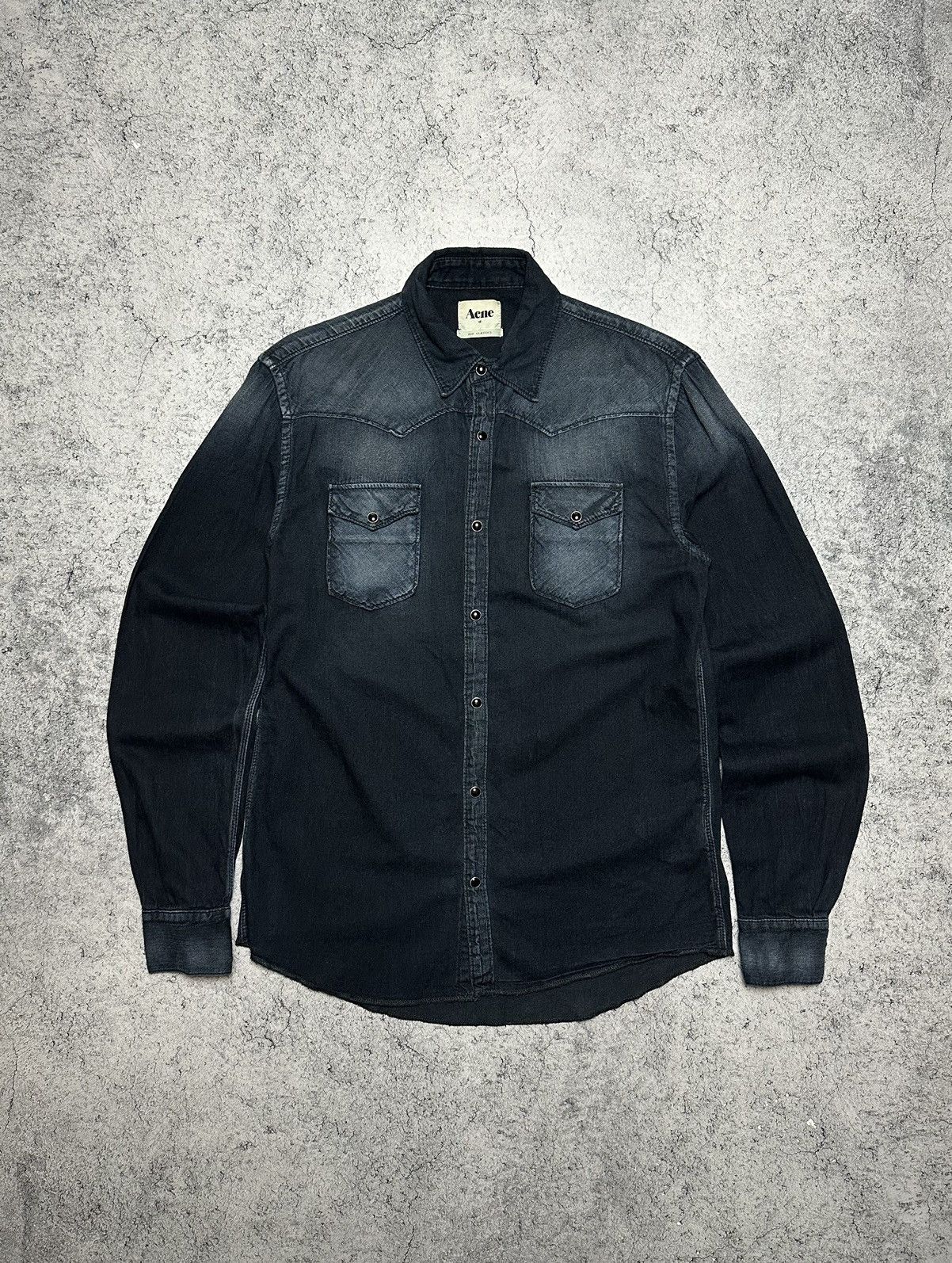 Acne Studios Acne Studios Pop Classics Western Denim Button-Up Shirt Size US M / EU 48-50 / 2 - 1 Thumbnail