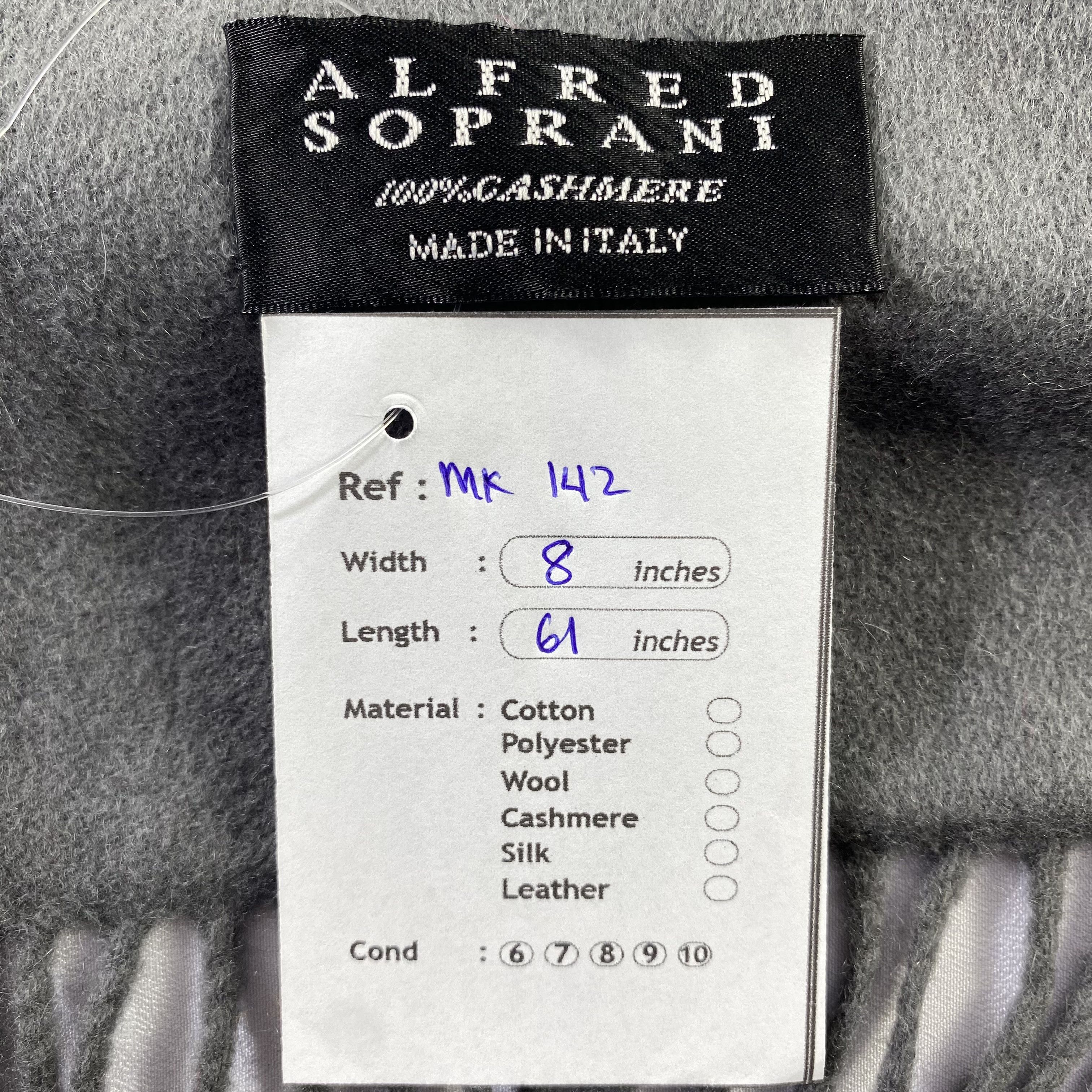 Designer Alfred Soprani Flora Scarf Neck Wrap Cashmere Muffler Size ONE SIZE - 5 Thumbnail