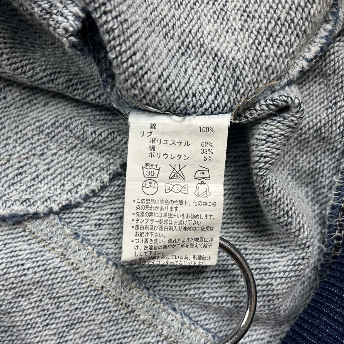 Japanese Brand Heaven and Earth indigo asymmetrical biker zip hoodie Size US M / EU 48-50 / 2 - 12 Thumbnail