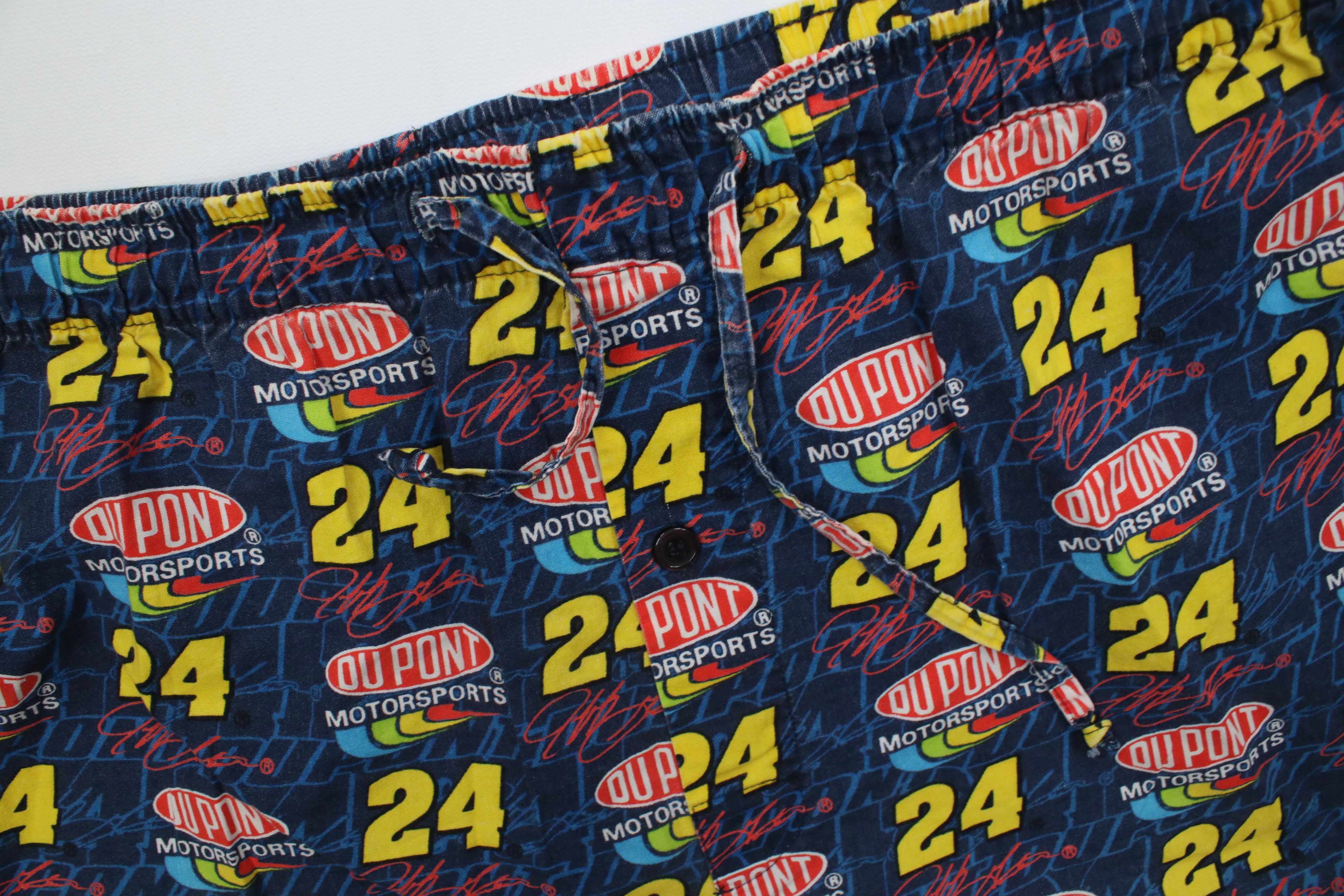 Vintage Vintage 90s Y2K NASCAR Gordon Racing Wide Leg Pants Pajamas Size US 38 / EU 54 - 9 Thumbnail