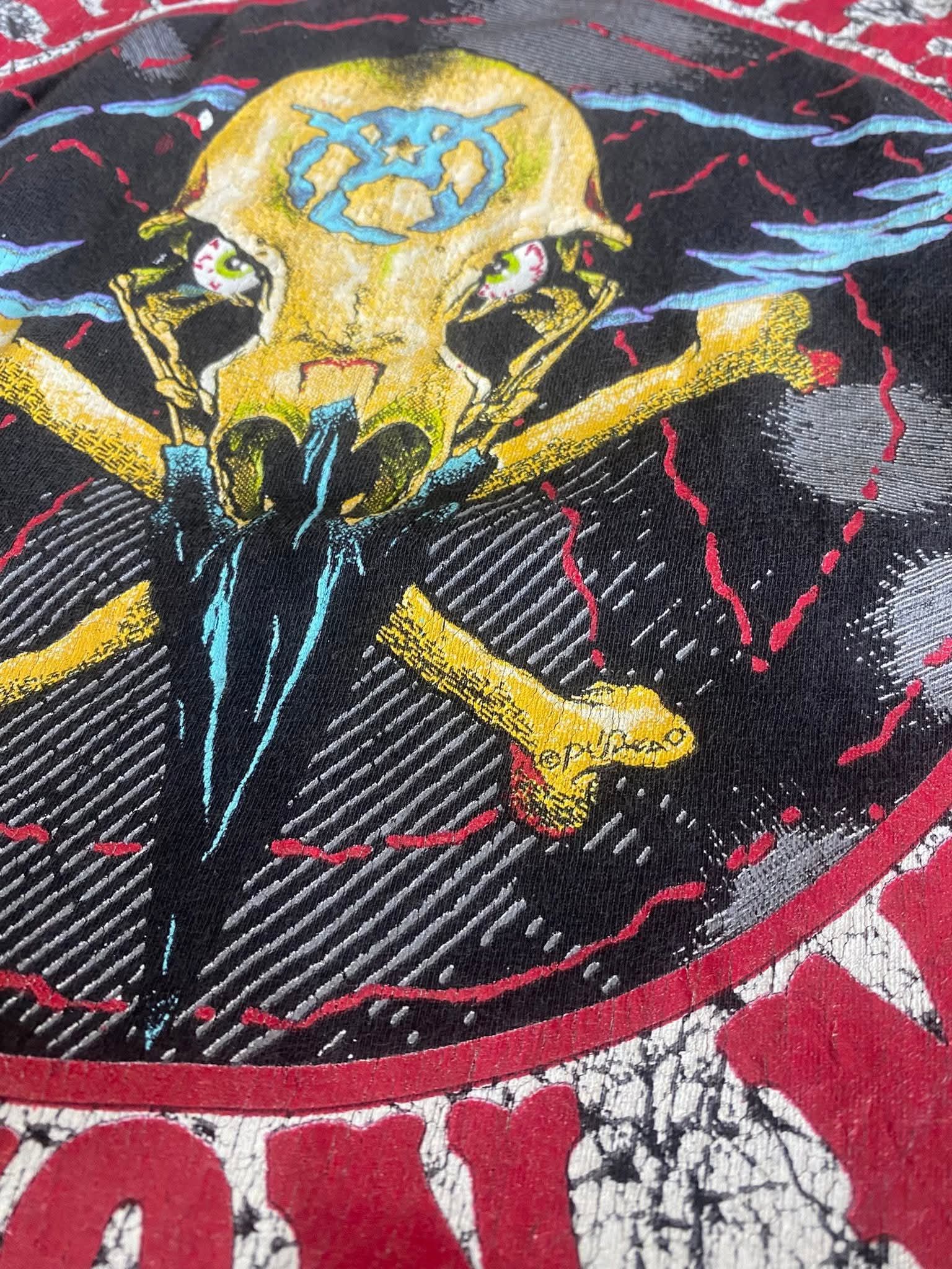 Band Tees vintage aerosmith pushead japan australia tour 1990 Size US M / EU 48-50 / 2 - 5 Thumbnail