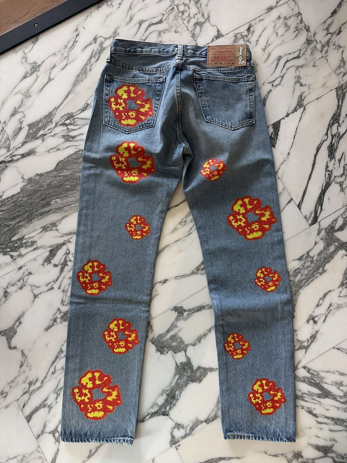 DENIM TEARS Denim tears offset jeans 501 | Grailed