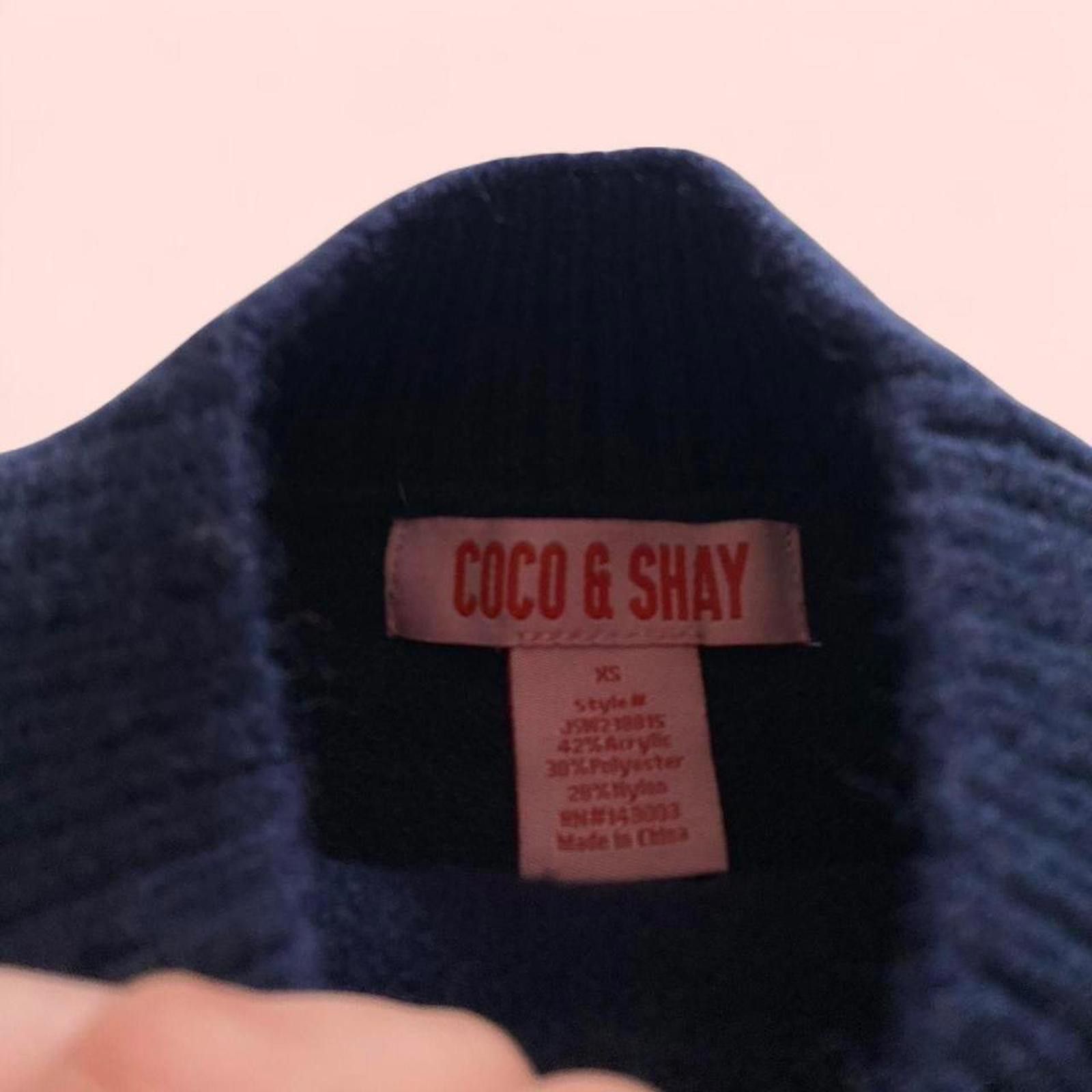 Other Coco and shay- soft and cozy navy white striped sweater Size XS / US 0-2 / IT 36-38 - 2 Thumbnail