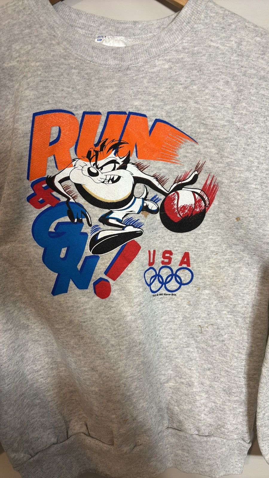 Vintage Vintage Team USA Olympics Taz Crewneck Size US S / EU 44-46 / 1 - 3 Thumbnail