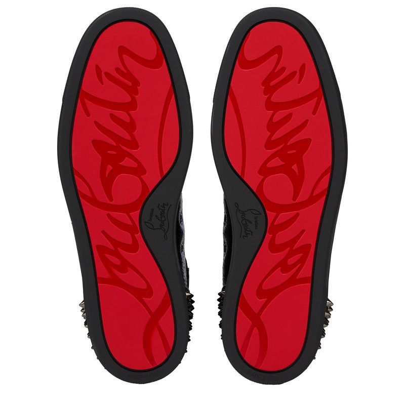 Christian Louboutin oc11z0126 Lou Spikes in Black Size US 8 / EU 41 - 5 Thumbnail