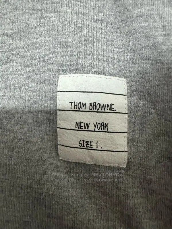 Thom Browne Thom Browne Gray Striped Embroidered Polo Shirt . Size US S / EU 44-46 / 1 - 4 Thumbnail