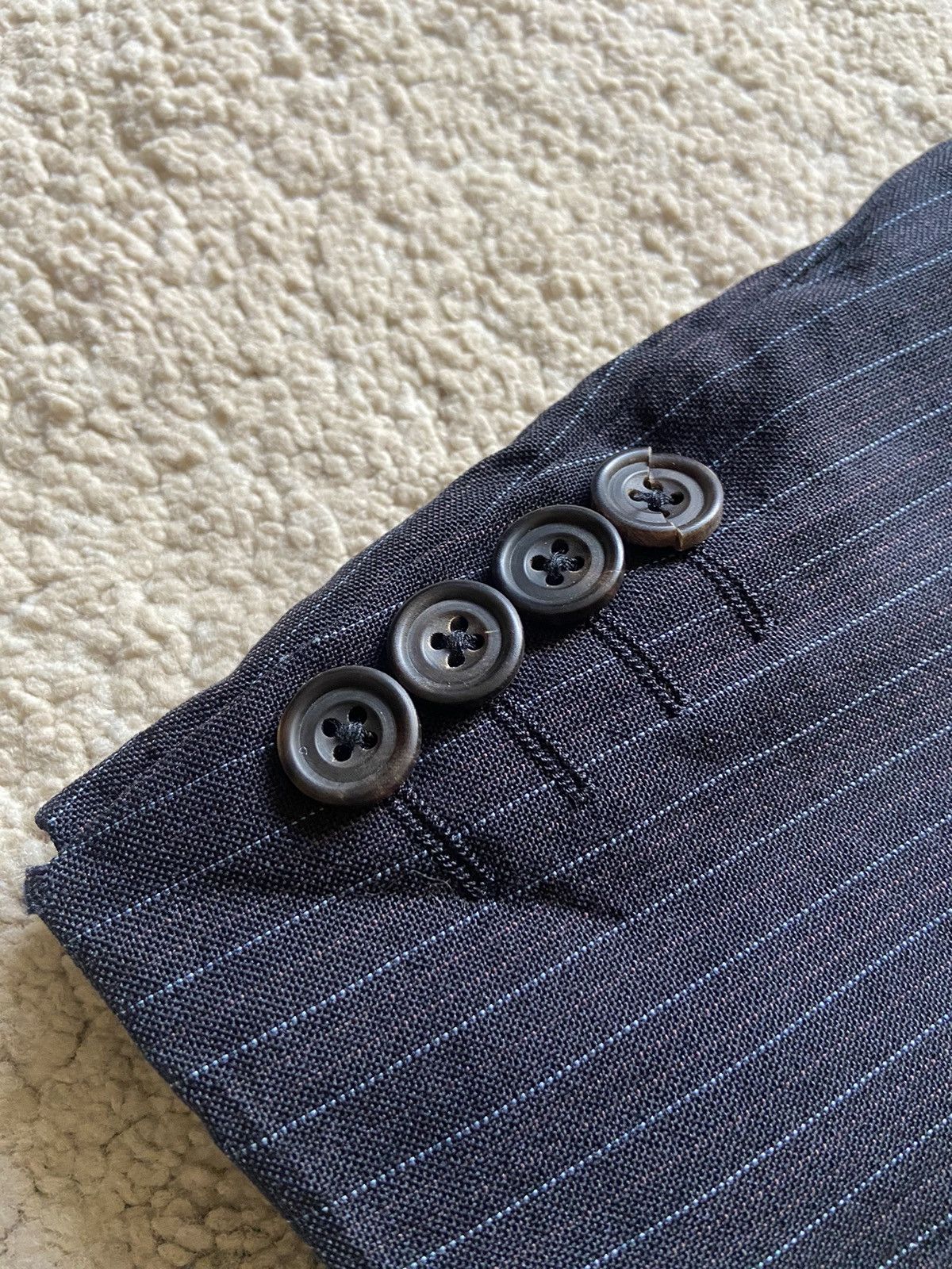 Burberry Vintage Burberry London Stripe 3 Button Blazer Jacket Size 40R - 15 Thumbnail