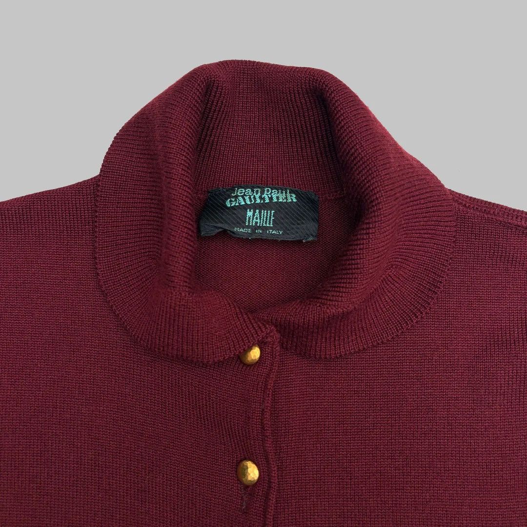 Jean Paul Gaultier Jean-Paul Gaultier Maille 1990 90s Vintage Designer Cardigan Size M / US 6-8 / IT 42-44 - 4 Thumbnail