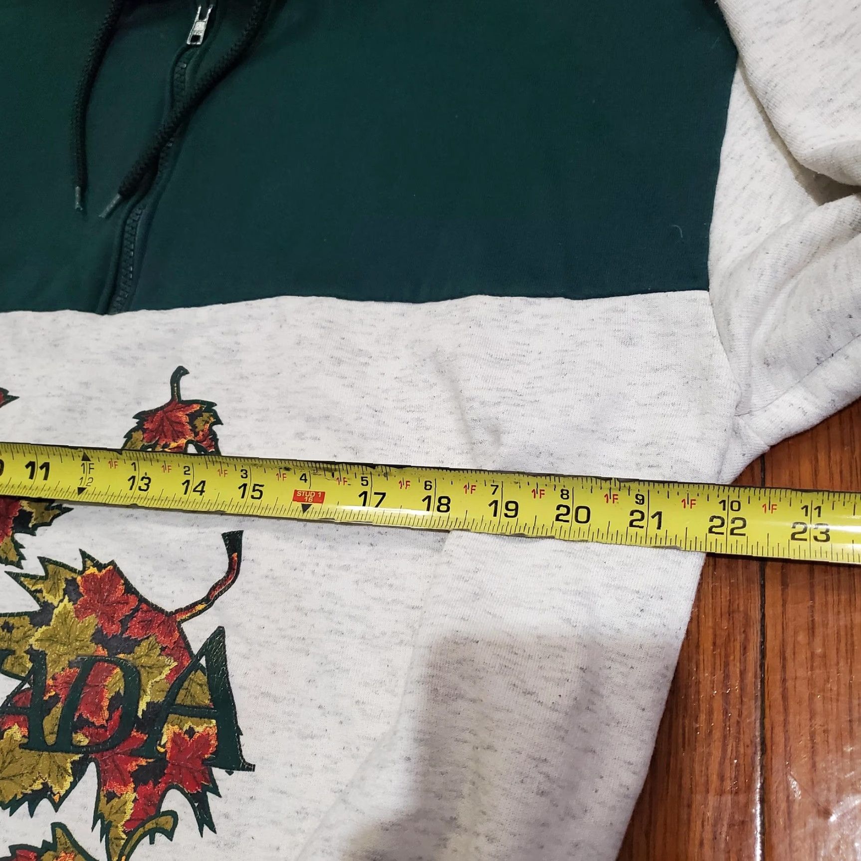 Vintage VINTAGE Cityscape Canada Sweater Mens M Pullover 1/4 Zip Graphic Print Banff Maple Leaf 90s Size US M / EU 48-50 / 2 - 7 Thumbnail