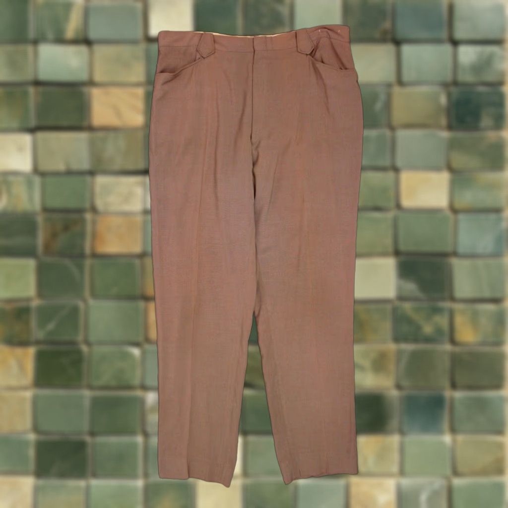 Vintage VINTAGE The westerner Western Pants 41x33.5 Mauve / Taupe 1960s 60s Mens Size US 41 - 1 Thumbnail
