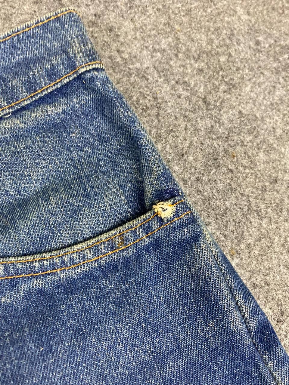 Levi's vintage levis 505 orange tab denim nice design Size US 33 - 11 Thumbnail