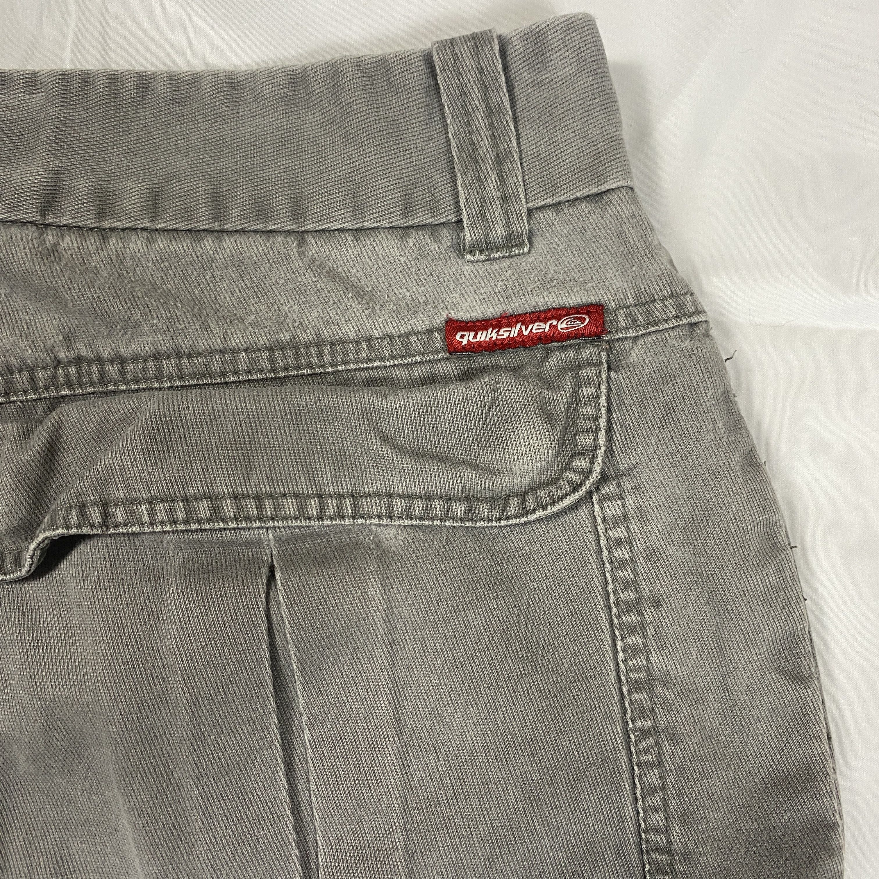 Quicksilver Vintage Quiksilver Y2K Grey Cargo Pants 36x30 Size US 36 / EU 52 - 4 Thumbnail