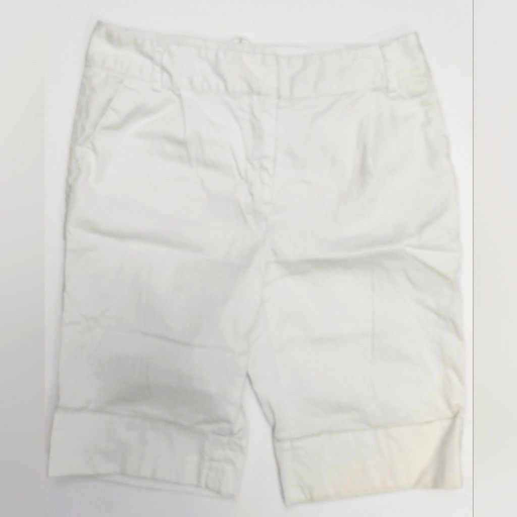 Willi Smith Willi Smith White Bermuda Shorts With Gold Accents Size 4 Size 27" / US 4 / IT 40 - 1 Thumbnail