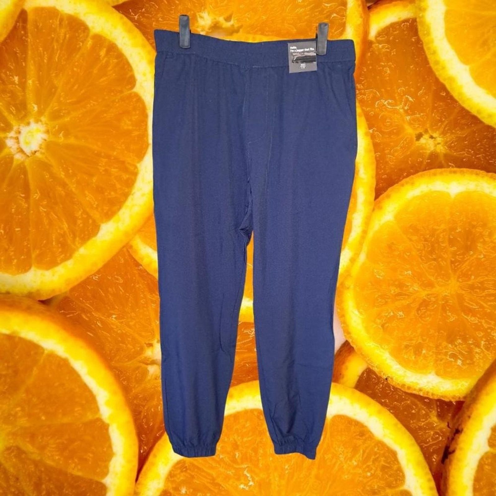 Other Navy Jogger Pants Zipper Pocket Athleisure Size: 34x28 Size US 34 / EU 50 - 1 Thumbnail