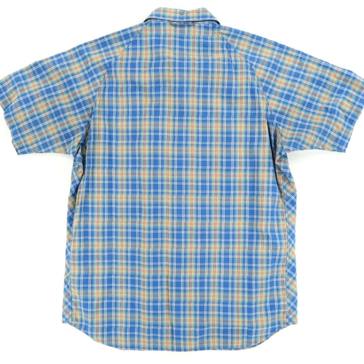 Vintage VINTAGE REI Shirt Plaid Cotton Blend Blue Men's L Snap Up Camp Shirt Size US L / EU 52-54 / 3 - 4 Thumbnail
