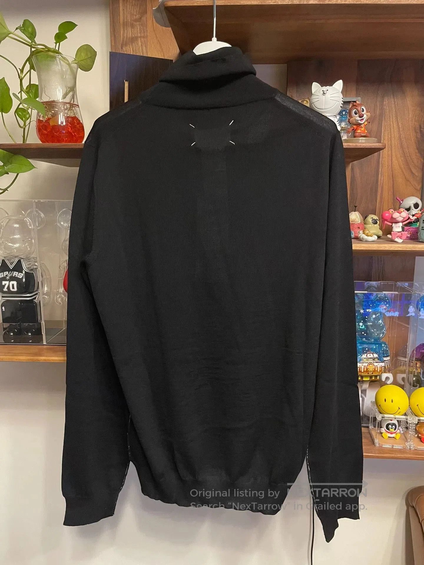 Maison Margiela Black Turtleneck Long Sleeve Sweater XL. Size US XL / EU 56 / 4 - 2 Thumbnail