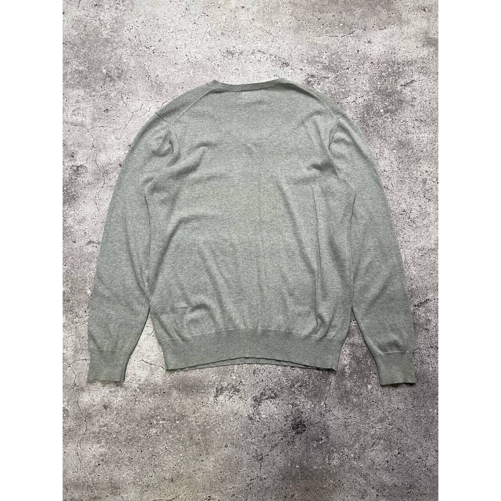 Lauren Ralph Lauren × Vintage Vintage Ralph Lauren Gray Sweater Neck Logo Lightweight Knit Size M / US 6-8 / IT 42-44 - 3 Thumbnail