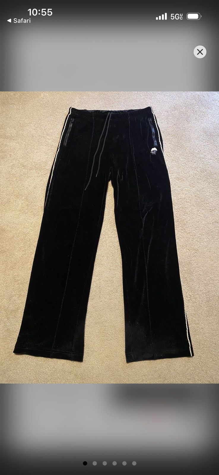 Number (N)ine Number (N)ine velour rolling stone track pants Size US 32 / EU 48 - 1 Thumbnail
