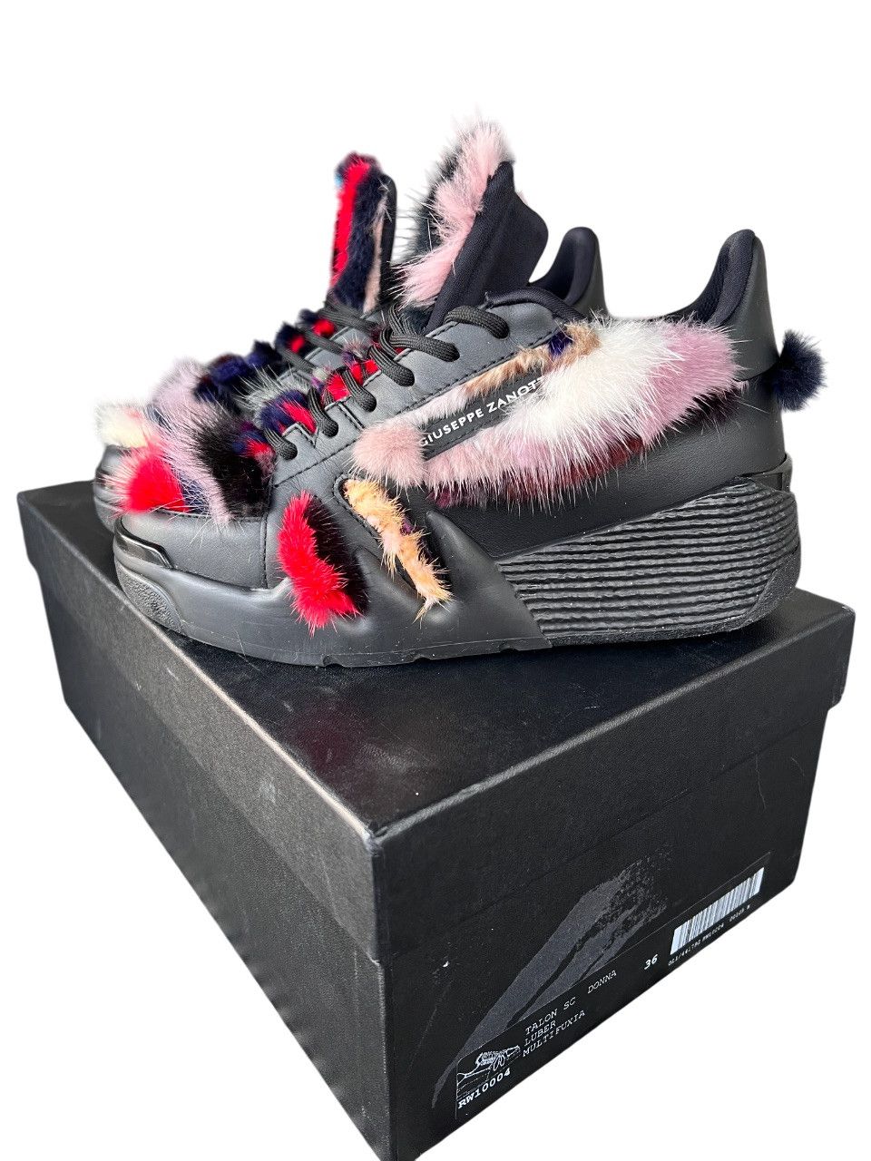 Giuseppe Zanotti Sneakers with fur Size US 6 / IT 36 - 1 Thumbnail
