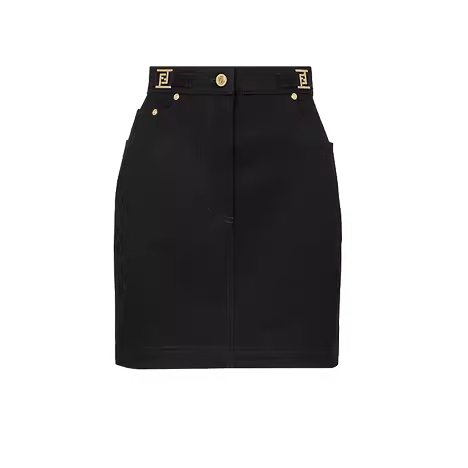 Fendi o1loc1c0824 Mini Skirt in Black Size 30" / US 8 / IT 44 - 1 Preview