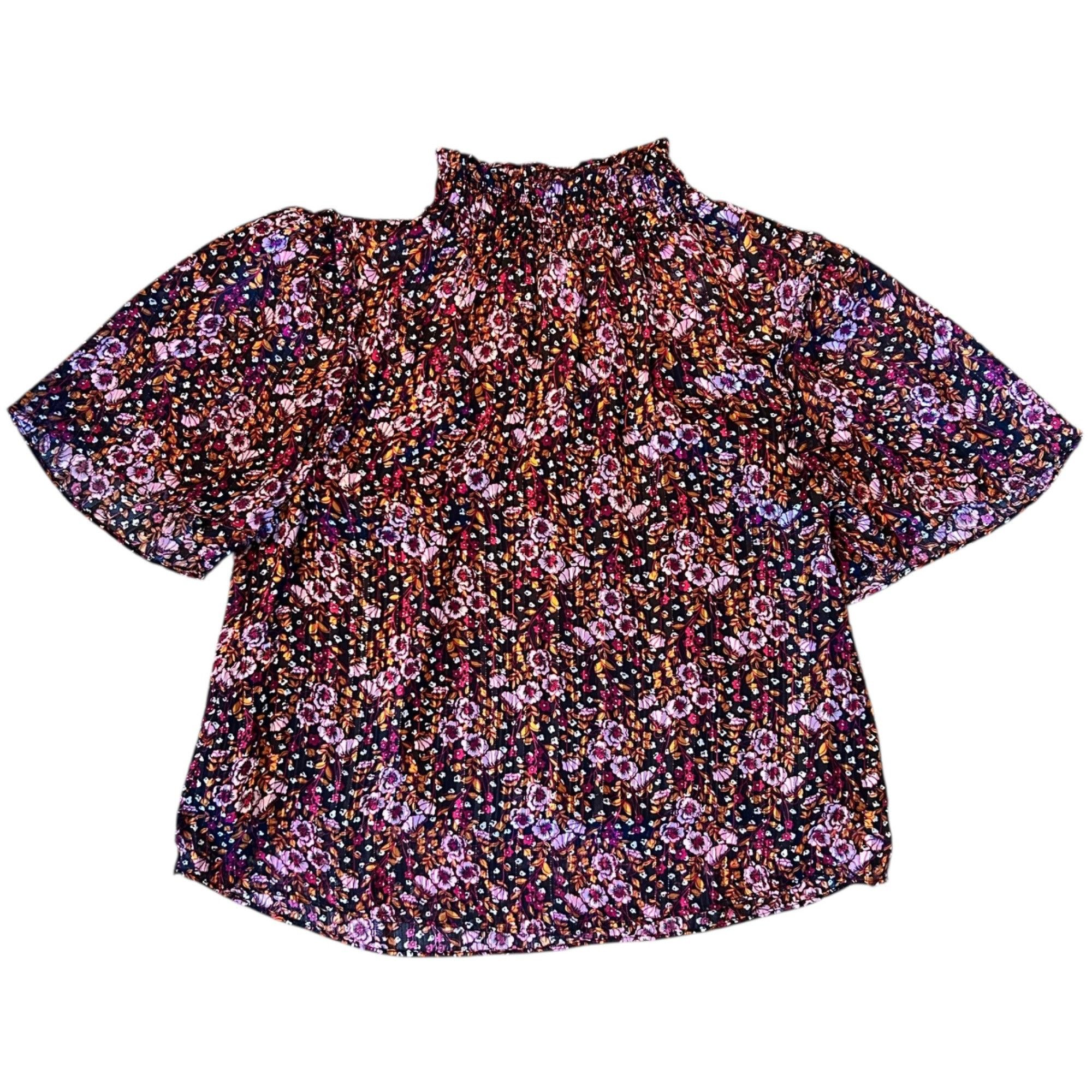 Other Melloday Floral Metallic Woven Feminine Romantic Flutter Sle Size S / US 4 / IT 40 - 1 Thumbnail