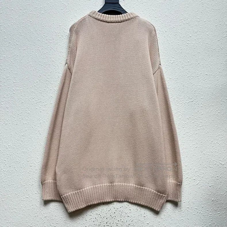 Balenciaga Balenciaga Wheat pattern embroidered knit sweater Size US S / EU 44-46 / 1 - 2 Thumbnail