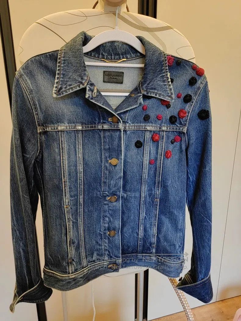 Yves Saint Laurent Saint Laurent Women's Denim Jacket. Size US S / EU 44-46 / 1 - 2 Thumbnail