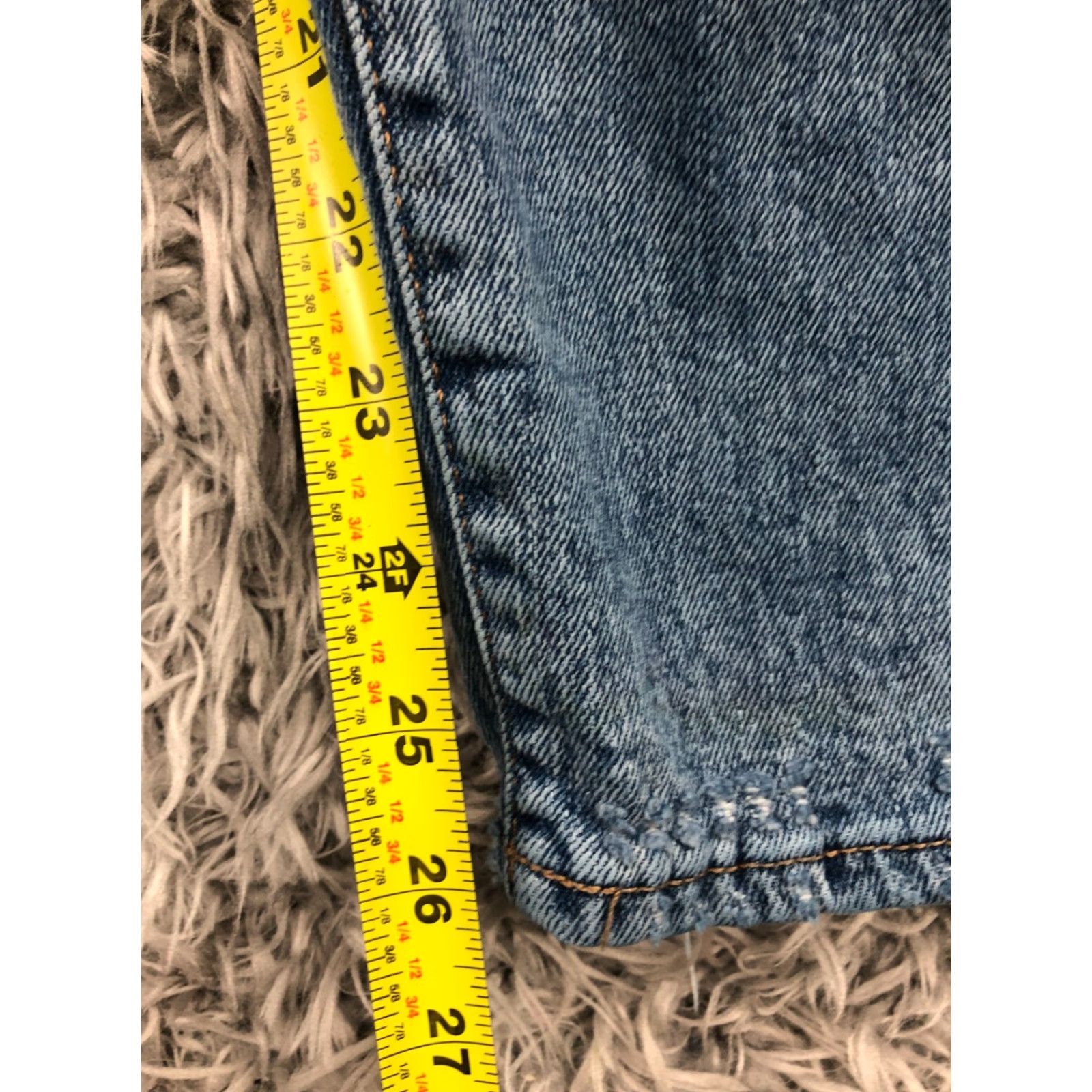Old Navy VINTAGE Old Navy OG High Straight Jeans Size 4 Womens Medium Wash Blue Button Fly Size 27" / US 4 / IT 40 - 3 Thumbnail
