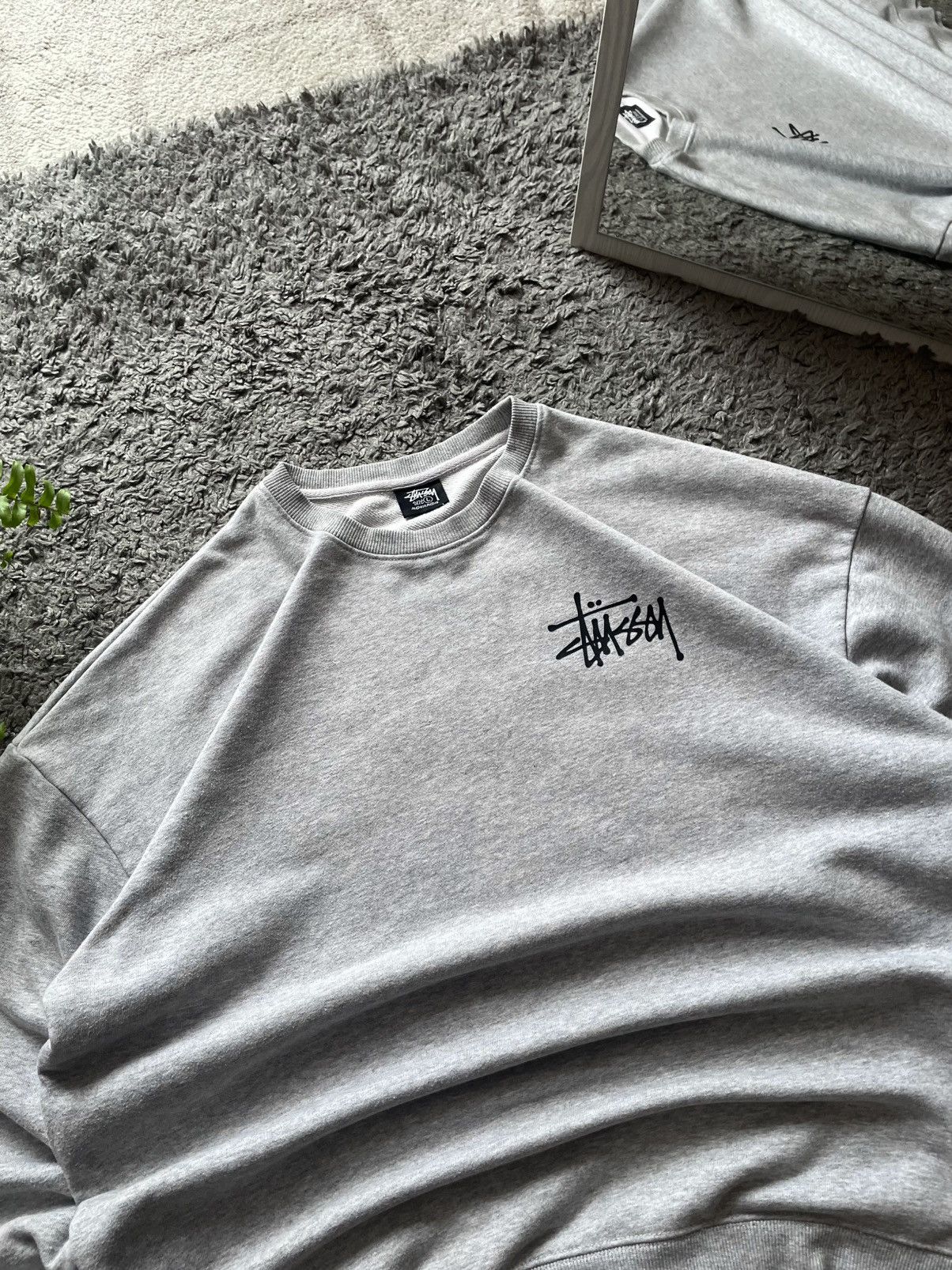 Stussy × Vintage 00s Stüssy Sweatshirt Streetwear Vintage Big Logo Rare Y2k Size US L / EU 52-54 / 3 - 10 Thumbnail