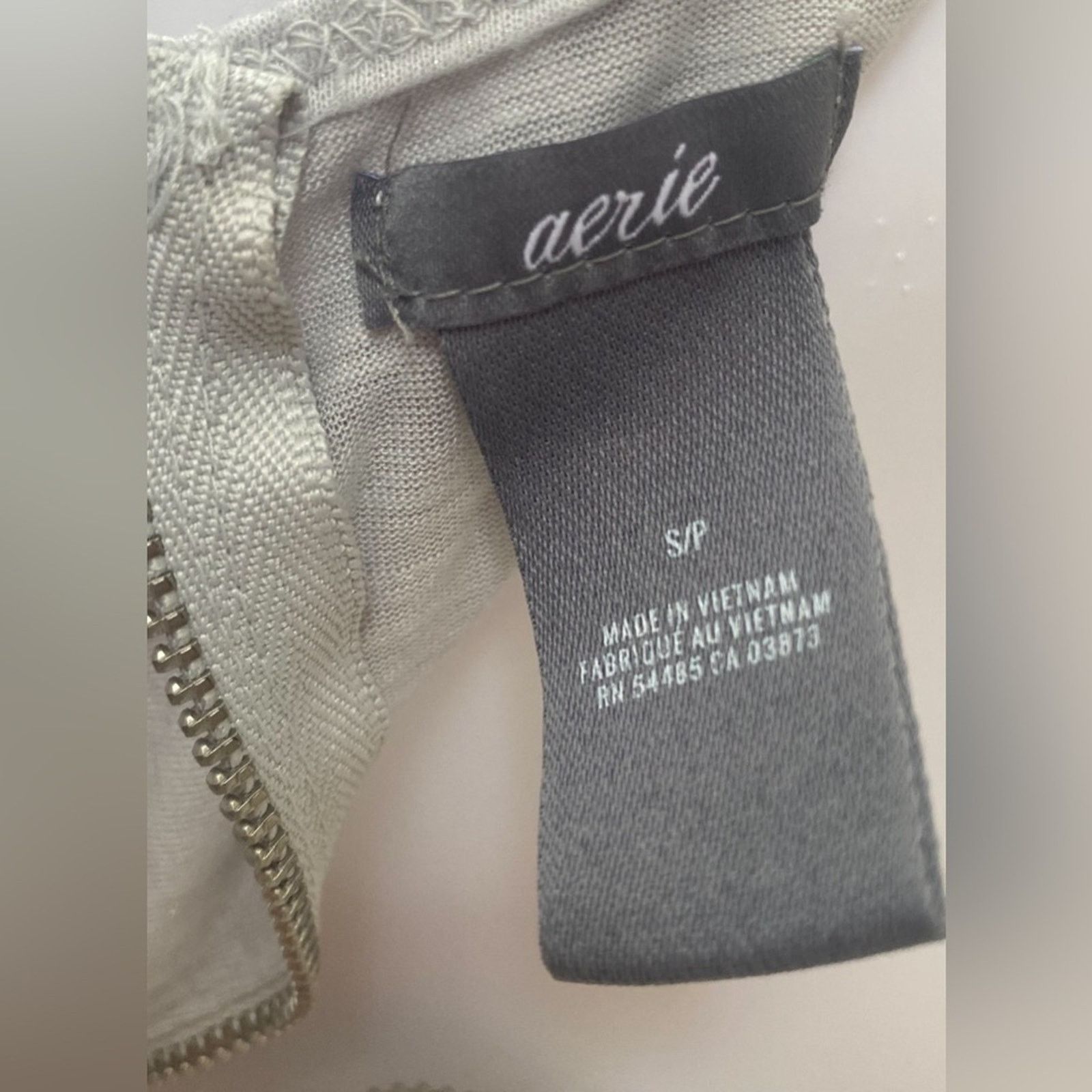 American Eagle Outfitters Aerie | Racerback Zipper Back Sleeveless Tank Top | Small Size S / US 4 / IT 40 - 4 Thumbnail