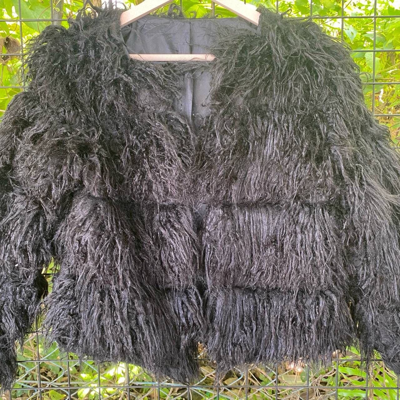 Other Vintage Flufy Fur Crop Top Cardigan Size M / US 6-8 / IT 42-44 - 3 Thumbnail