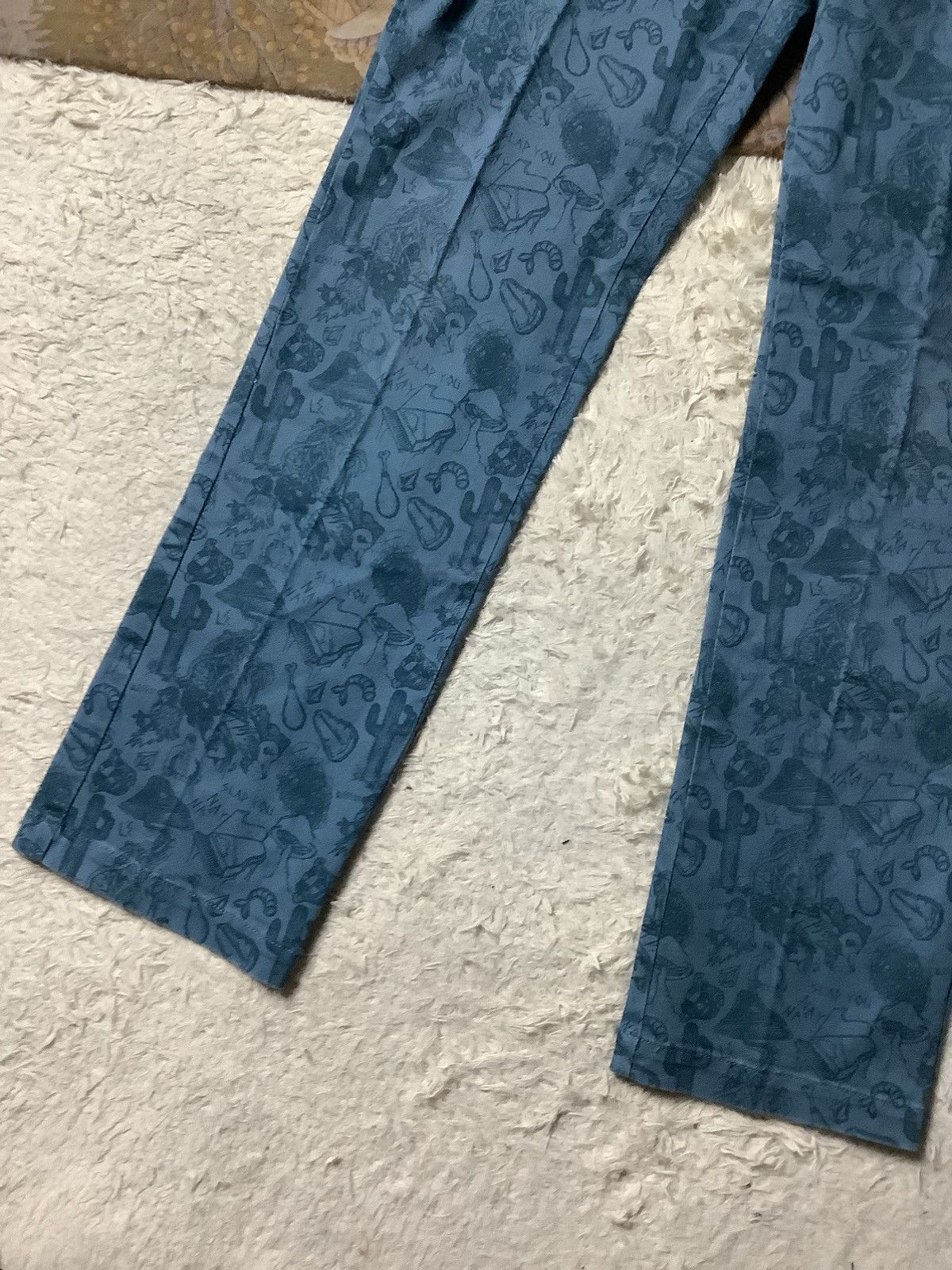Volcom Vintage Volcom Fullprint Multicolour Pants Size US 31 - 3 Thumbnail