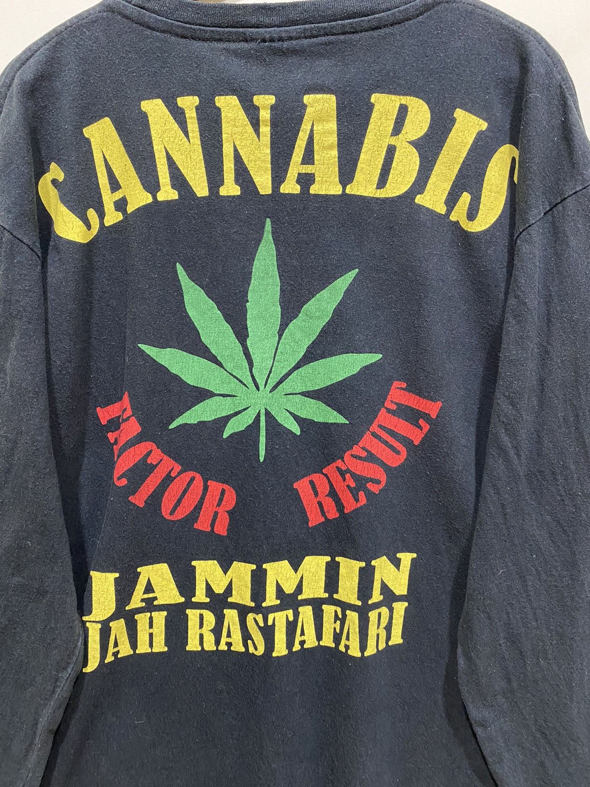 Japanese Brand Y2K Defective Struct Cannabis jammin rasta Size US XL / EU 56 / 4 - 5 Thumbnail