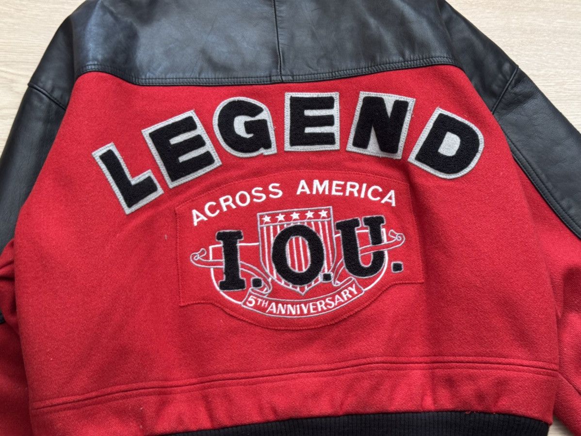 Genuine Leather Vintage 90’s Legend Across America Leather Bomber Jacket Size US L / EU 52-54 / 3 - 7 Thumbnail