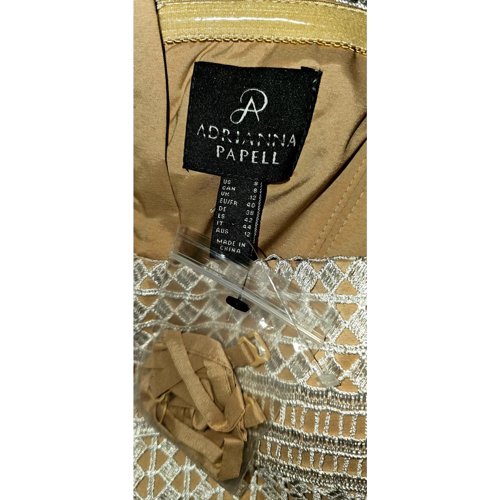 Adrianna Papell New Adrianna Papell Lace Eyelet Mini Dress SIZE 8 White Size M / US 6-8 / IT 42-44 - 4 Thumbnail