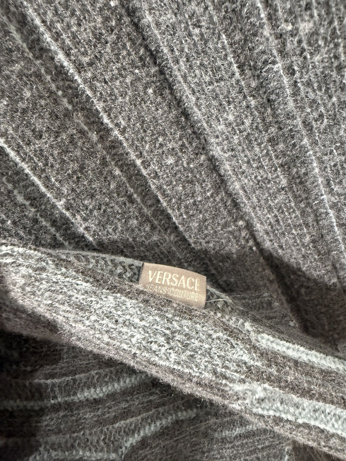 Versace Jeans Couture Vintage Versace Jeans Couture Cable Knit Sweater Size US XXL / EU 58 / 5 - 7 Thumbnail