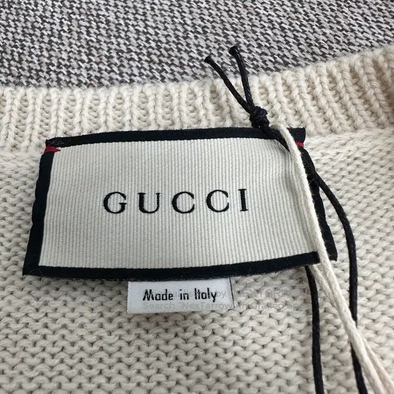 Other Gucci V-neck logo long-sleeved woollen pullover sweater Size US S / EU 44-46 / 1 - 3 Thumbnail